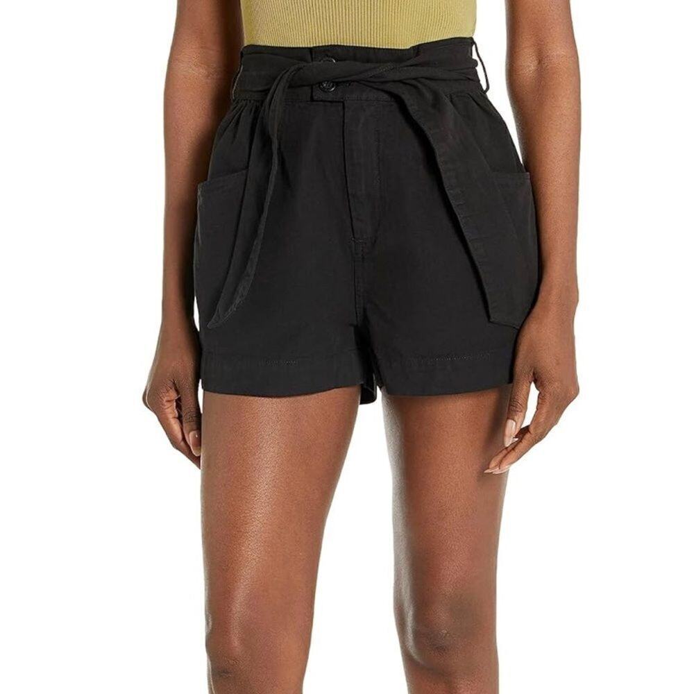 Joie Womens Women's Lynn Short in Caviar. Size 0. See Video
